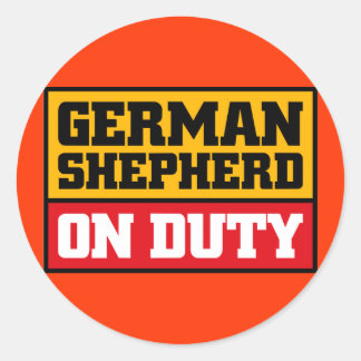 autocollant de berger allemand