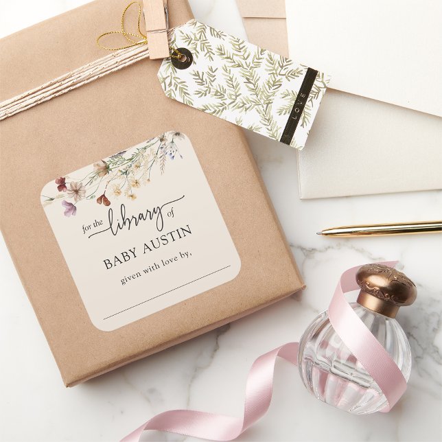 Autocollant de bibliothèque Boho (Boho Library Sticker by Painted Paperie
)