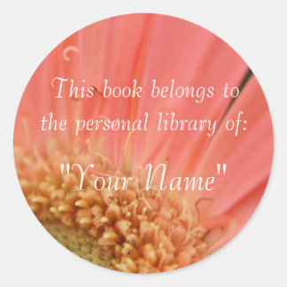Autocollant de bibliothèque personnelle Soft Pink