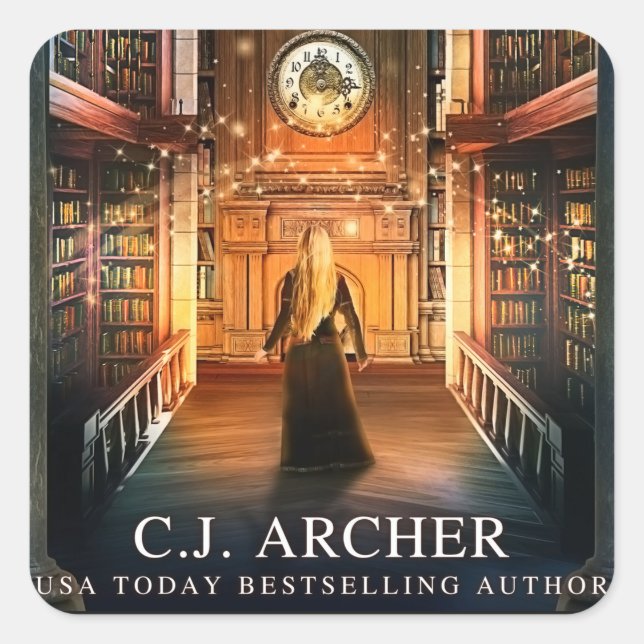 Autocollant de bibliothèque tordu (Devant)