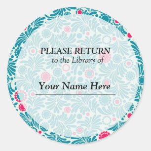Autocollant de bibliothèque - Veuillez retourner