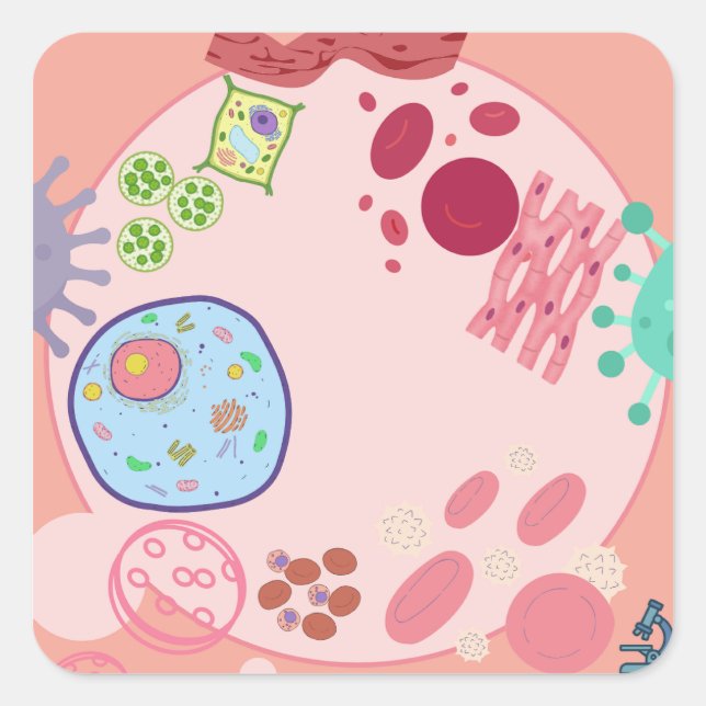 Autocollant de biologie cellulaire – Science de ce (Devant)