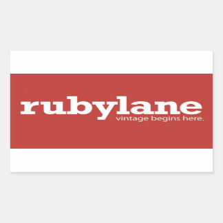 Autocollant de bloc de couleur Ruby Lane