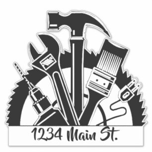 autocollant de boîte aux lettres de l'atelier