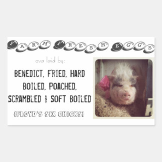 autocollant de boîte d'oeuf