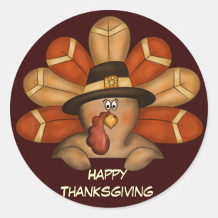 Autocollant de bon thanksgiving