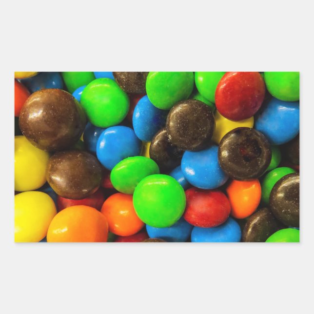 Autocollant de bonbons colorés (Devant)