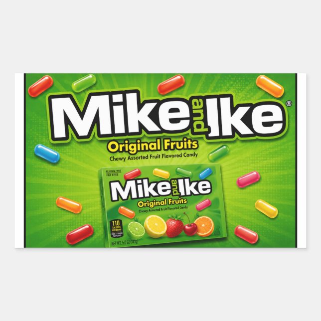 Autocollant de bonbons Mike & Ike (Devant)