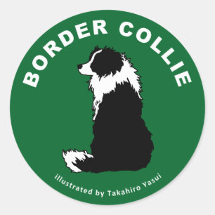Autocollant de border collie