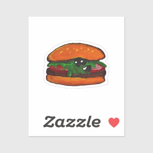 Autocollant de burger (Feuille)