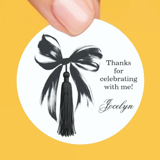 Autocollant de cadeau de fête de remise des diplôm (Créateur téléchargé)