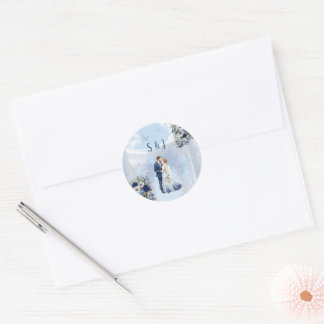 Autocollant de cadeau de mariage Something Blue