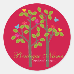 AUTOCOLLANT de CADEAU d'OCCASION rouge d'AFFAIRES