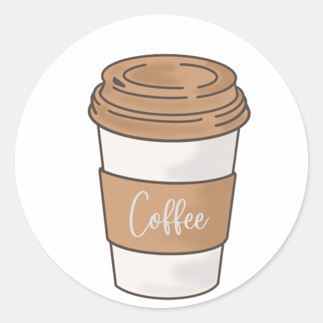 Autocollant de café (Devant)