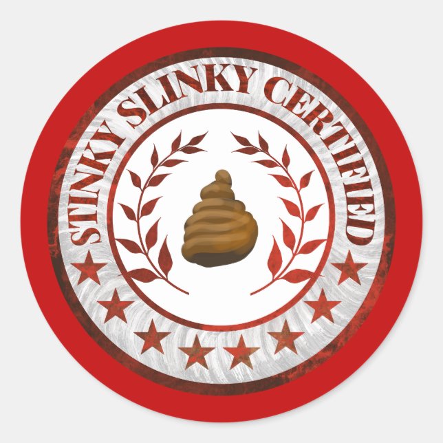Autocollant de camping-car certifié Stinky Slinky (Devant)