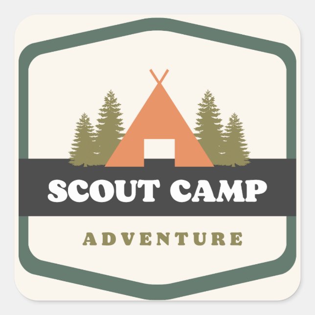 Autocollant de camping / plein air simple | vibrat (Devant)