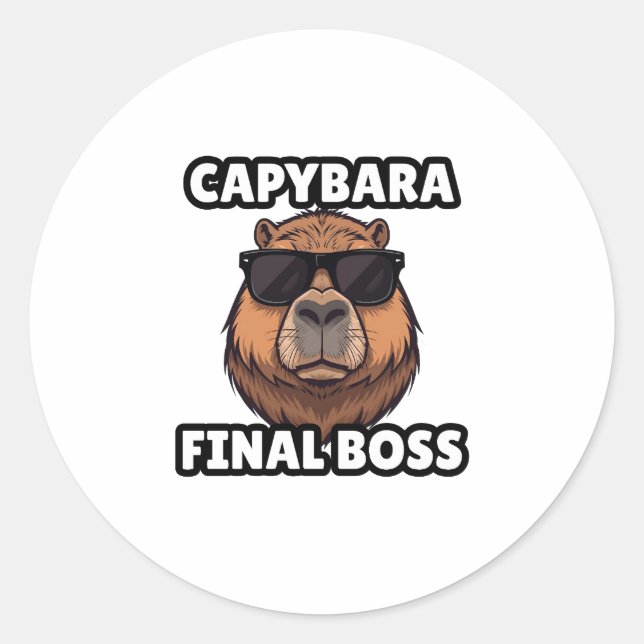 Autocollant de Capybara Boss Final (Devant)
