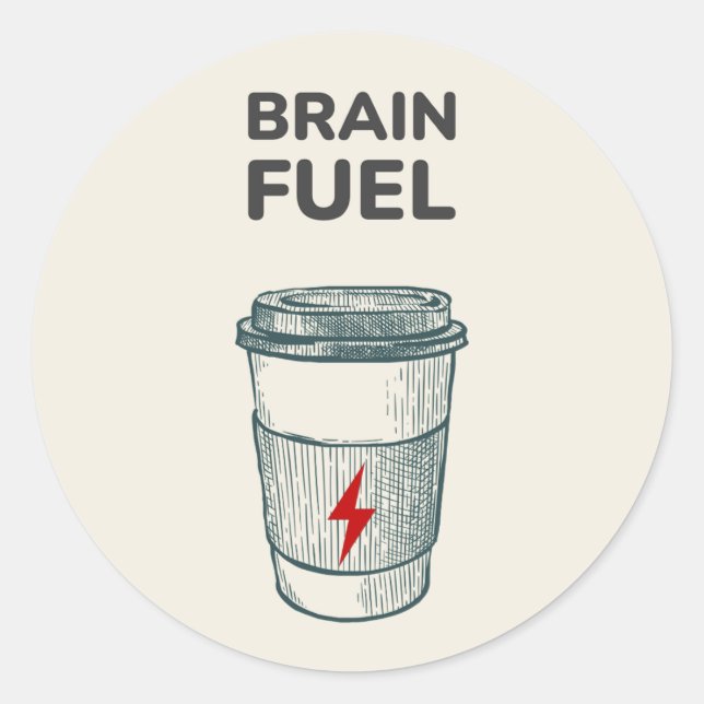 Autocollant de carburant du cerveau | Sticker pour (Devant)