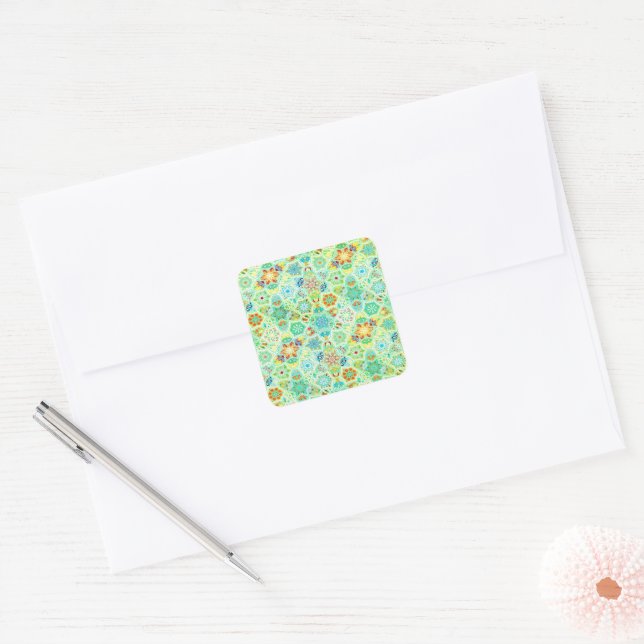 Autocollant de carreau de mosaïque brillant (Enveloppe)