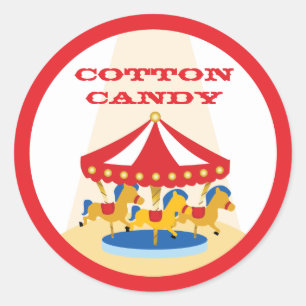 Autocollant de carrousel de carnaval de cirque