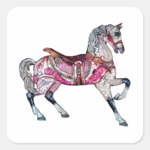 Autocollant de carrousel de cheval