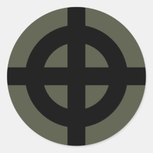 Autocollant de casquette de portée, croix