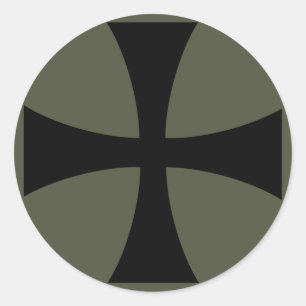 Autocollant de casquette de portée, croix de
