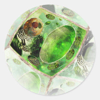 Autocollant de cellule plante