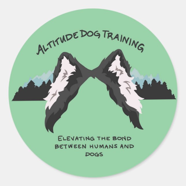 Autocollant de cercle de formation de chien d'atti (Devant)