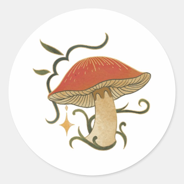 Autocollant de champignon magique  (Devant)