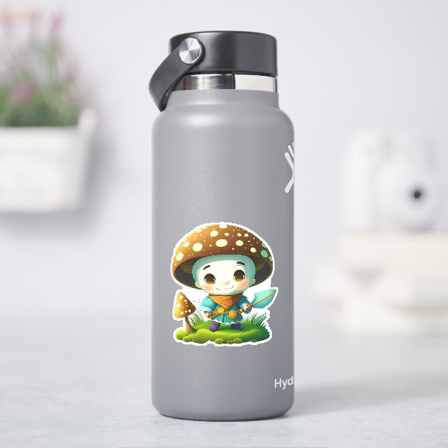 Autocollant de champignon mignon (HydroFlask)