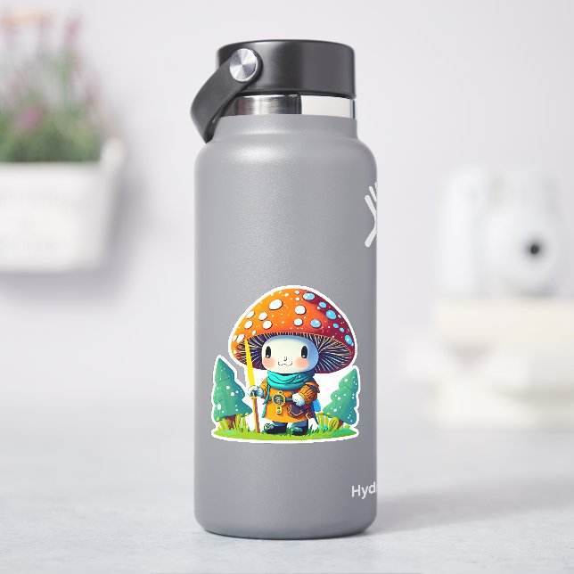 Autocollant de champignon mignon (HydroFlask)