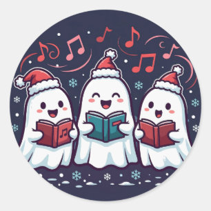 Autocollant de chanteurs de Noël fantômes