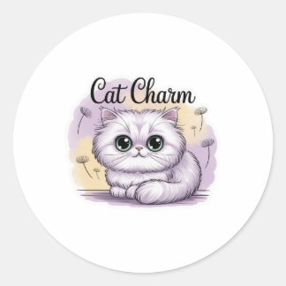 Autocollant de charme de chat