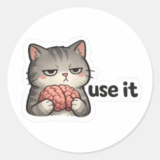 Autocollant de chat drôle à utiliser