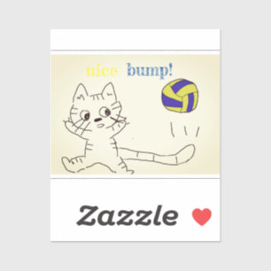 autocollant de chat vollayball3