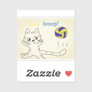 autocollant de chat vollayball3
