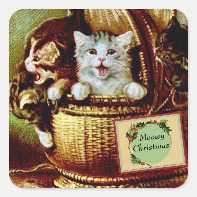 Autocollant de chats victoriens (Devant)