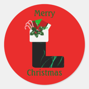 Autocollant de chaussette de Noël joyeux