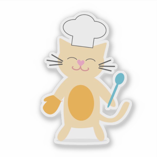 Autocollant de chef félin (Devant)