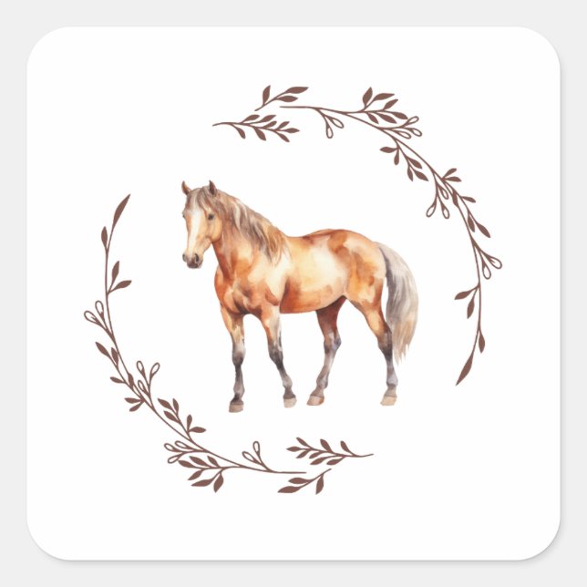 Autocollant de cheval Palamino (Devant)