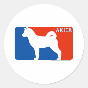 Autocollant de chien de ligue d'Akita
