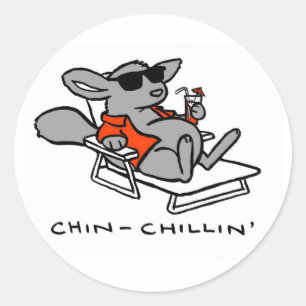 Autocollant de chinchilla