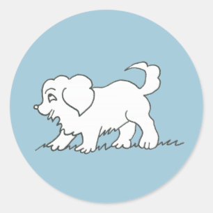 Autocollant de chiot