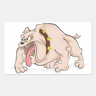 Autocollant de chiot Bouledogue Anglais de dessin 