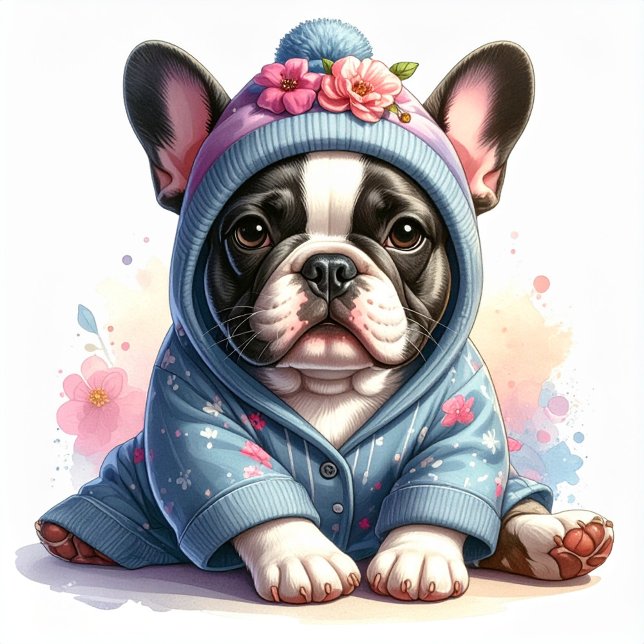 Autocollant de chiot bouledogue français mignon (Créateur téléchargé)