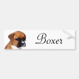 Autocollant de chiot de boxeur
