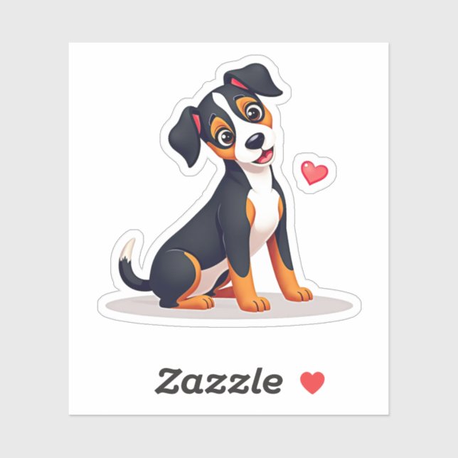 Autocollant de chiot Manchester Terrier Kawaii Ado (Feuille)