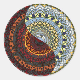 Autocollant de ciel et d'enfer