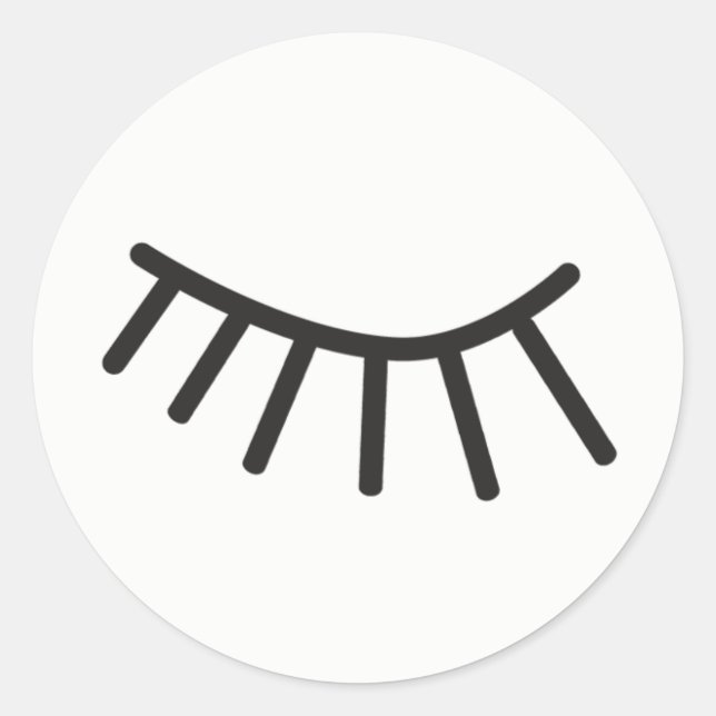 autocollant de cils mignons pour la journalisation (Devant)